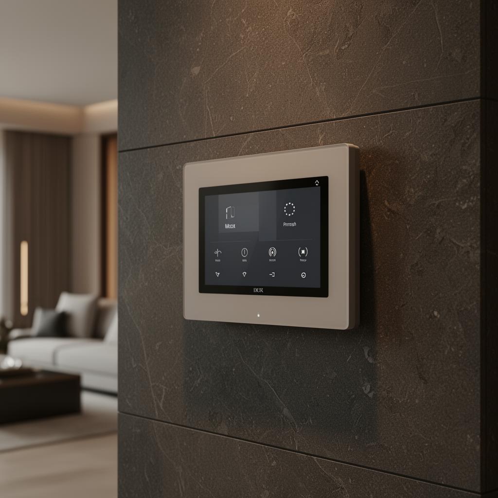Panel sterowania smart home w premium rezydencji